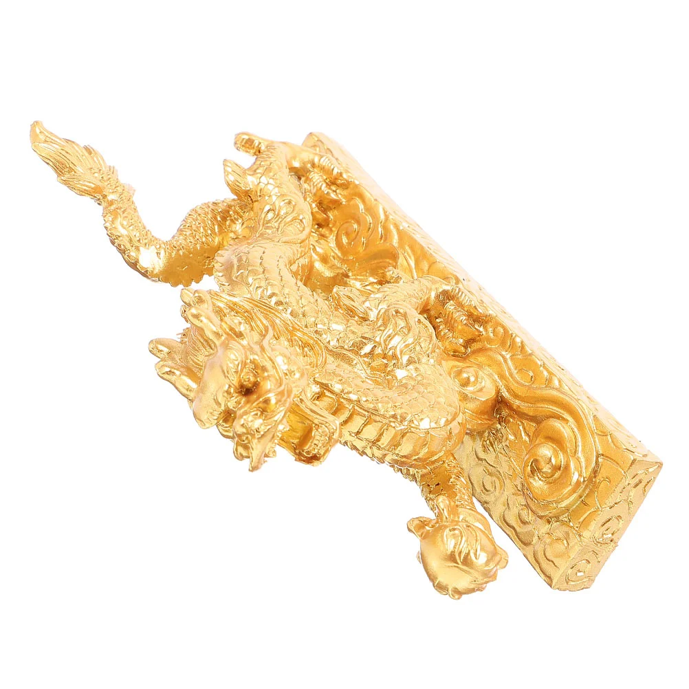Vintage Dragon Ornament Desktop Simulation Chinese Dragon Decor Resin Dragon Gold Color New Year Gifts
Vintage Dragon Ornament Desktop Simulation Chinese Dragon Decor Resin Dragon Gold Color New Year Gifts