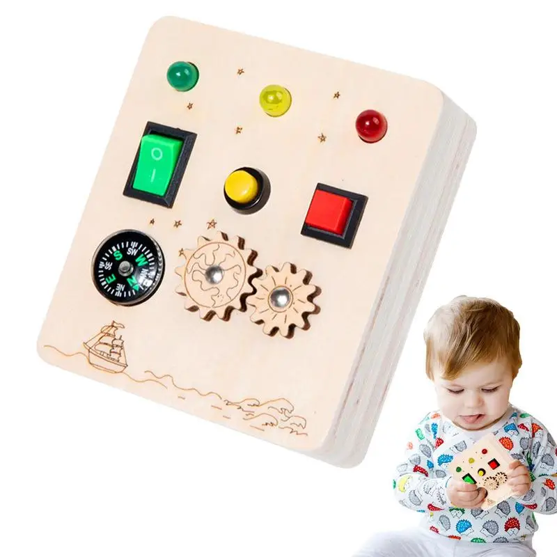Kids Busy Sensory Board Montessori LED Light Activity Board Wood Educational Toys Kid Teaching Aids Gifts
Kids Busy Sensory Board Montessori LED Light Activity Board Wood Educational Toys Kid Teaching Aids Gifts