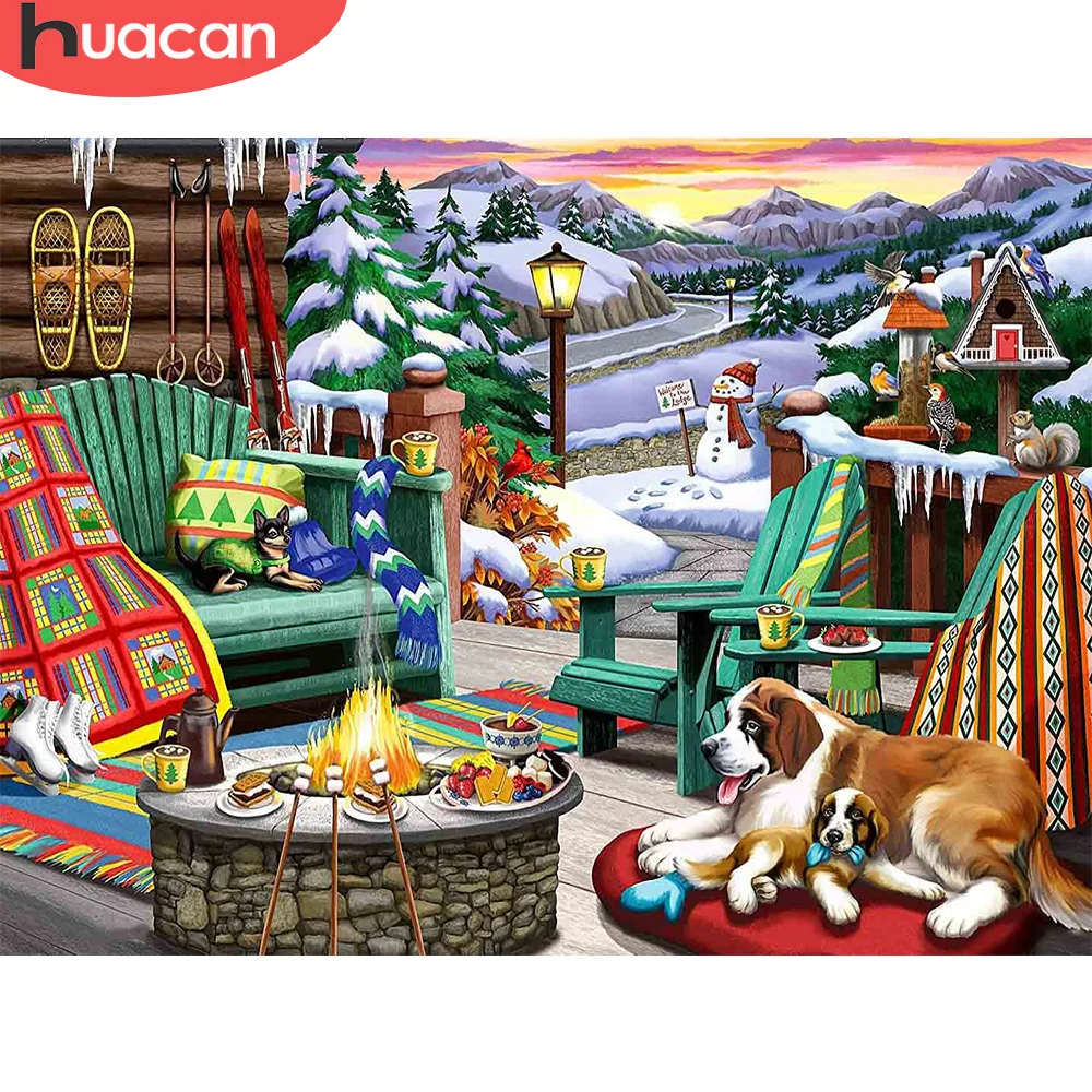 HUACAN Landscape Diamond Painting Garden 5D DIY Full Mosaic Picture Winter Embroidery Cross Stitch Kits Handmade Gift
HUACAN Landscape Diamond Painting Garden 5D DIY Full Mosaic Picture Winter Embroidery Cross Stitch Kits Handmade Gift