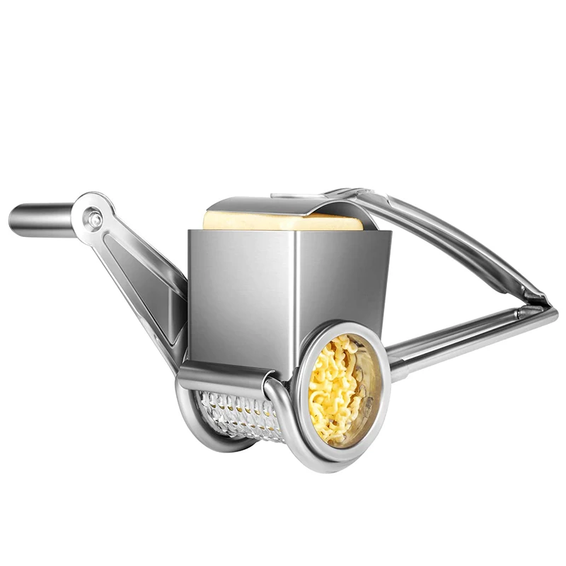Rotary Cheese Grater-Stainless Steel Cheese Grater Shredder Cutter Grinder for Cheese Vegetable Nuts Chocolate and More
Rotary Cheese Grater-Stainless Steel Cheese Grater Shredder Cutter Grinder for Cheese Vegetable Nuts Chocolate and More