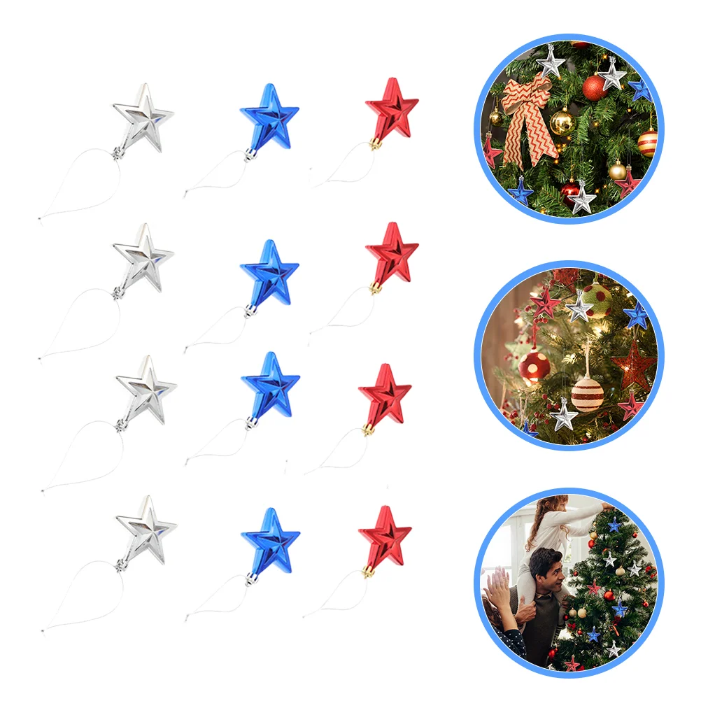12pcs Pentagram Hanging Ornament Festival Scene Pendant Adornment July 4th Decor
12pcs Pentagram Hanging Ornament Festival Scene Pendant Adornment July 4th Decor