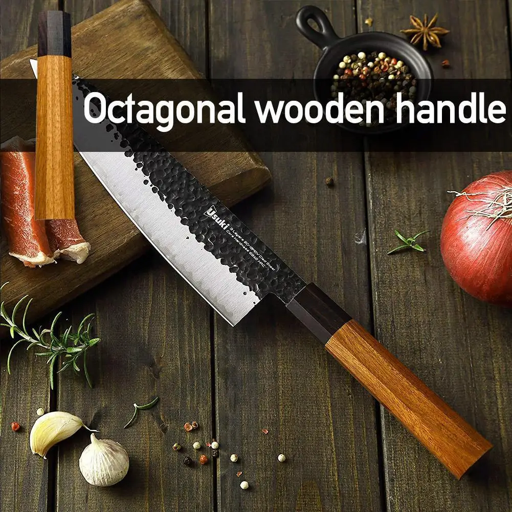 1Pc Japanese Chef Knife Wa Handle Ebony Wood Octagonal Manual DIY Crafts Making Damascus Semi-finished Knife Details Access L8P7
1Pc Japanese Chef Knife Wa Handle Ebony Wood Octagonal Manual DIY Crafts Making Damascus Semi-finished Knife Details Access L8P7