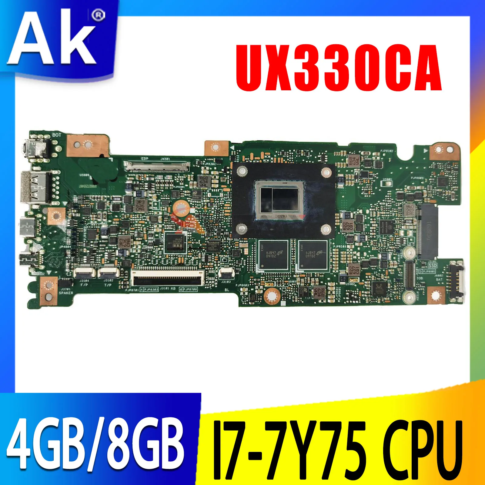 UX330CA M3-7Y30 I5-7Y54 I7-7Y75 CPU 4GB 8GB RAM original mainboard For ASUS U330C UX330 UX330C UX330CAK Laptop Motherboard
UX330CA M3-7Y30 I5-7Y54 I7-7Y75 CPU 4GB 8GB RAM original mainboard For ASUS U330C UX330 UX330C UX330CAK Laptop Motherboard