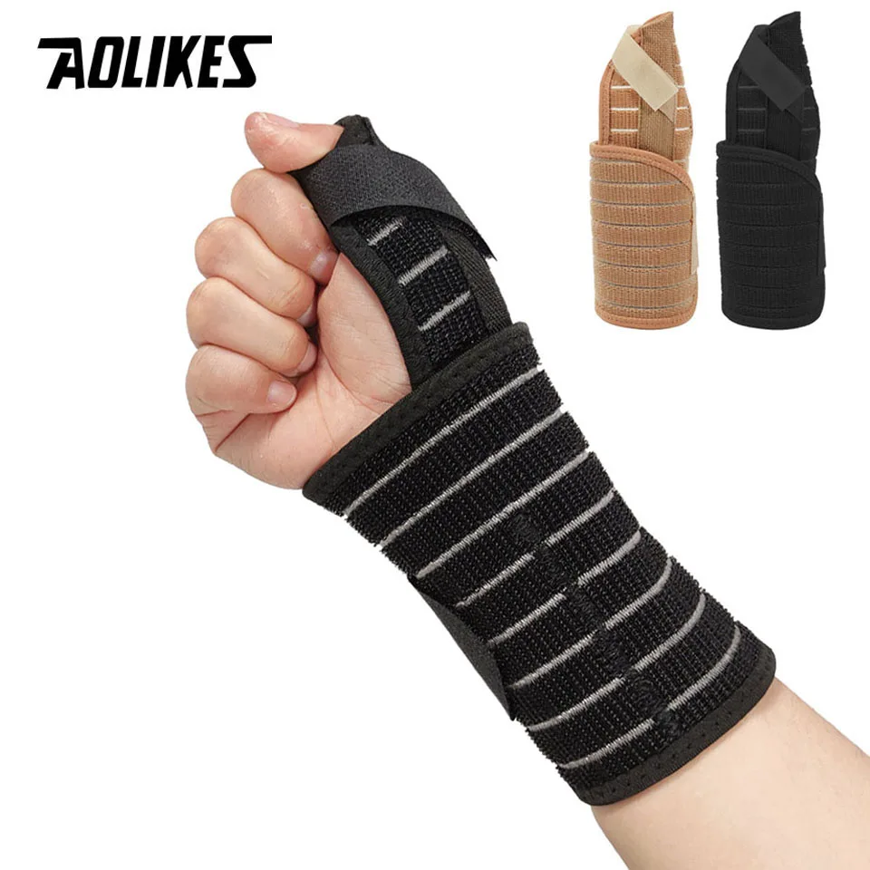 

AOLIKES 1PCS Wrist Thumb Splint Stabilizer Thumb Support Brace for Trigger Finger Pain Relief Arthritis Tendonitis Sprained
