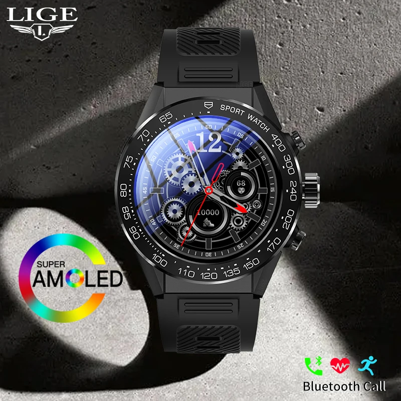Lige Play Music Smartwatch 360 AMOLED Watch For Men Smart Watch Bluetooth Call 450 mA Large Capacity Battery Clock HD Screen New
Lige Play Music Smartwatch 360 AMOLED Watch For Men Smart Watch Bluetooth Call 450 mA Large Capacity Battery Clock HD Screen New