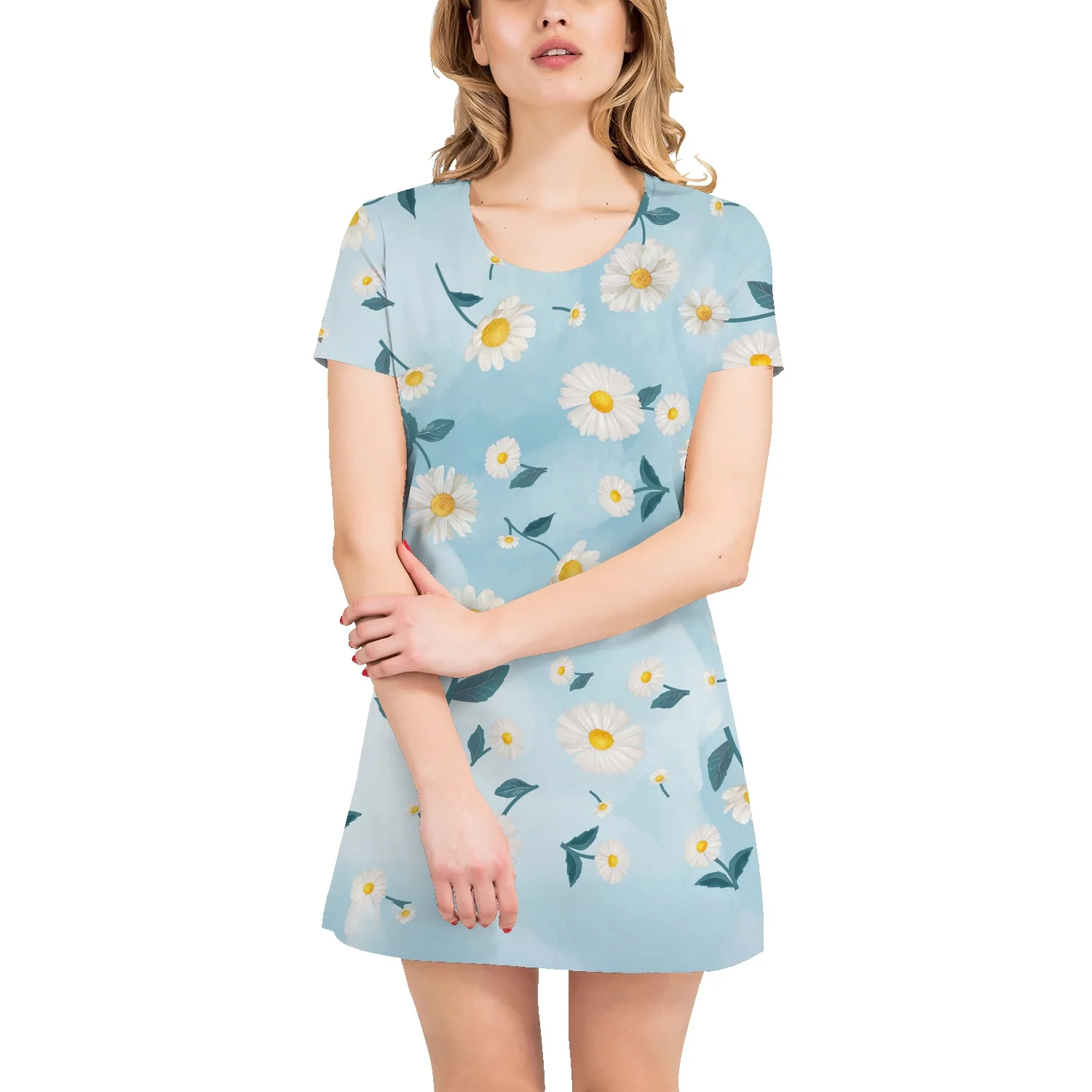 American retro floral cartoon print loose t-shirt oversize all-match t-shirt skirt summer all-match mid-length t-shirt skirt
American retro floral cartoon print loose t-shirt oversize all-match t-shirt skirt summer all-match mid-length t-shirt skirt