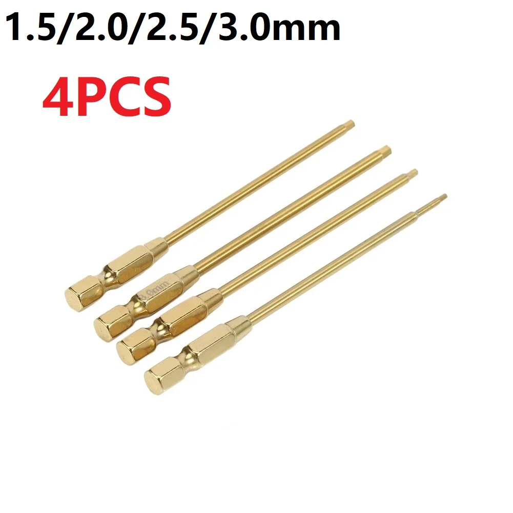 4PCS Titanium Hex Wrenche Screwdriver Tool 1.5/2/2.5/3mm RC Model Mini Hand Tool For 1/4inch Drive Drill Driver Tools Parts
4PCS Titanium Hex Wrenche Screwdriver Tool 1.5/2/2.5/3mm RC Model Mini Hand Tool For 1/4inch Drive Drill Driver Tools Parts