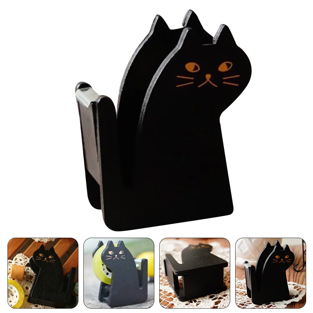 2 Pcs Cat Tape Holder Desktop Decor Adorable Dispenser Wooden Tabletop Child Office Love
2 Pcs Cat Tape Holder Desktop Decor Adorable Dispenser Wooden Tabletop Child Office Love
