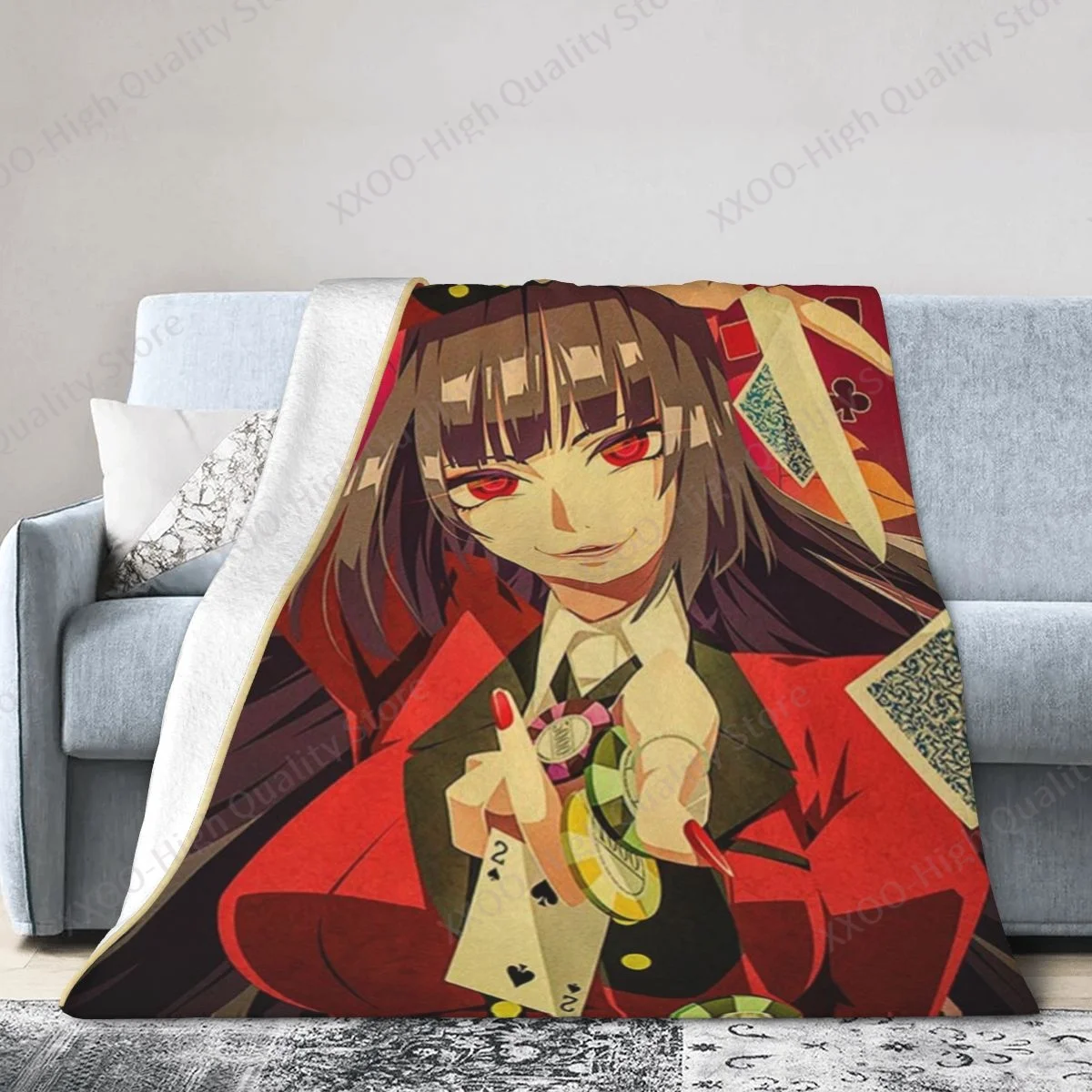 Japanese anime Kakegurui-3d sofa bed blanket super soft warm fine wool comfortable luxury plush blanket flannel sherpa blanket
Japanese anime Kakegurui-3d sofa bed blanket super soft warm fine wool comfortable luxury plush blanket flannel sherpa blanket
