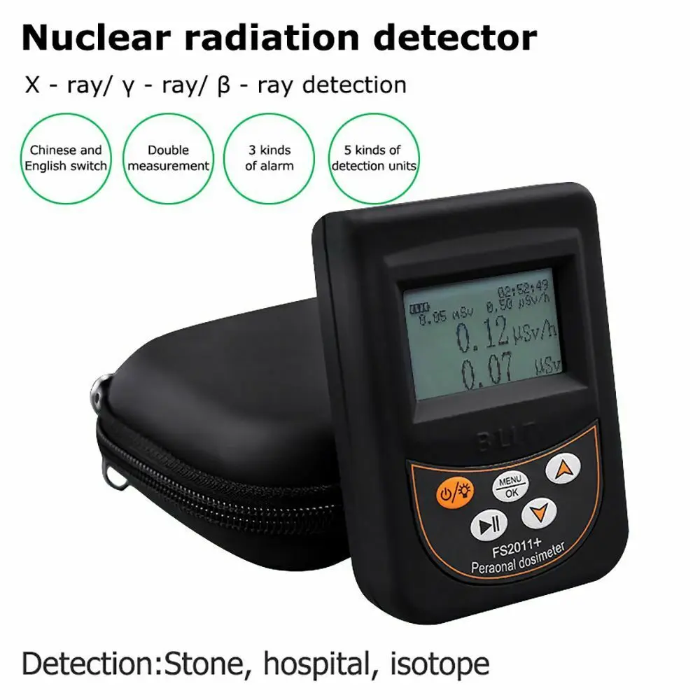 Digital Nuclear Radiation Detector Geiger Counter Electromagnetic Radiation Tester Β Y X-Ray Radioactivity Tester
Digital Nuclear Radiation Detector Geiger Counter Electromagnetic Radiation Tester Β Y X-Ray Radioactivity Tester