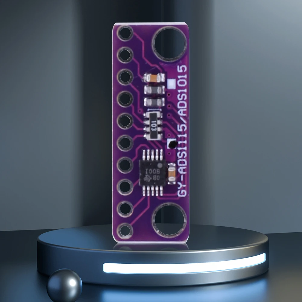 ADC Development Board GY-ADS1115 16-Bit 4 Channel Module High Precision ADS1115 ADC Module 2.0V-5.5V I2C Interface
ADC Development Board GY-ADS1115 16-Bit 4 Channel Module High Precision ADS1115 ADC Module 2.0V-5.5V I2C Interface