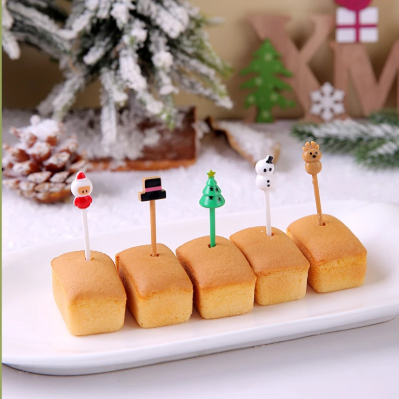 Фруктовый знак, домашняя креативная вилка для еды, милый детский набор вилок для фруктов, пластиковый знак для обеда