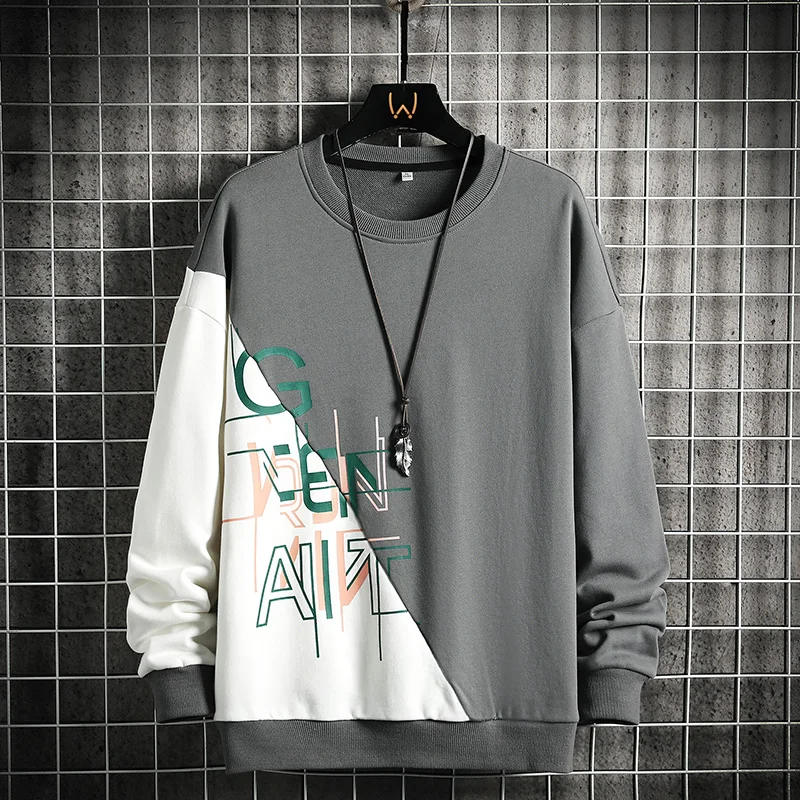 2023 Fashion Letter Print Patchwork Sweatshirt Mens Spring O-Neck Casual Loose Pullover Harajuku Men Sweatshirts Streetwear
2023 Fashion Letter Print Patchwork Sweatshirt Mens Spring O-Neck Casual Loose Pullover Harajuku Men Sweatshirts Streetwear
