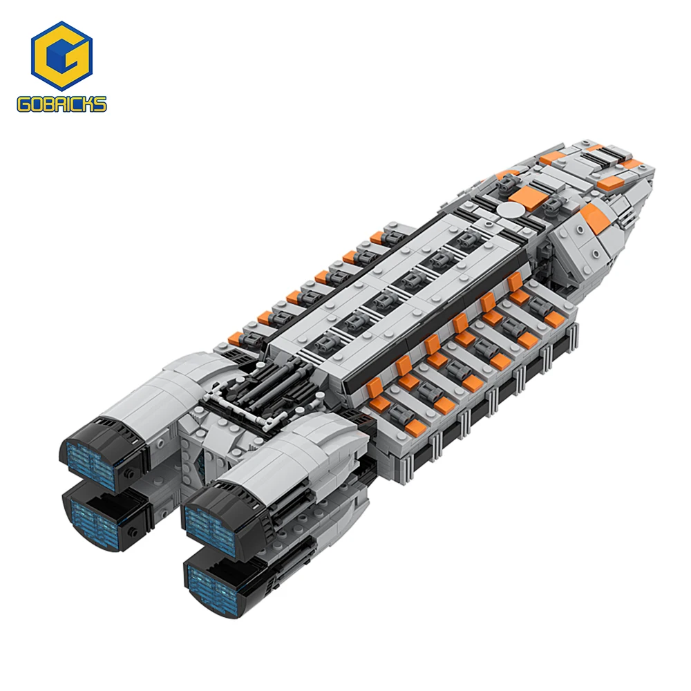 

MOC For Battlestar Galactica Minotaur Space Fighter Building Blocks Kit Spaceship Airship Bricks Model Toy For Children Kid Gift