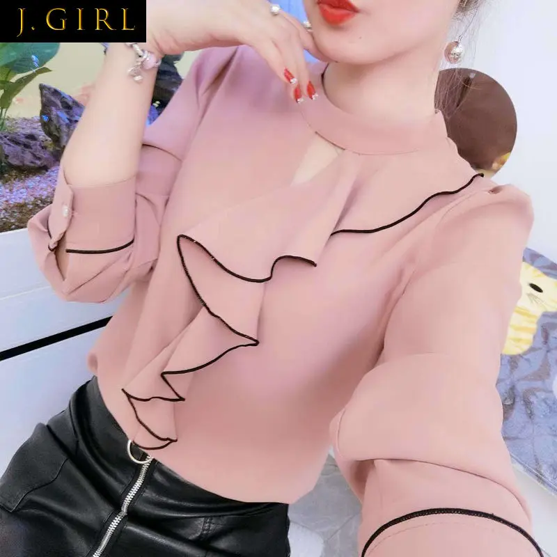 Elegant Fashion Long Sleeve Ruffles O-Neck Chiffon Blouse Plus Size 2022 Spring New Women's Clothing Office Ladies Casual Shirts
Elegant Fashion Long Sleeve Ruffles O-Neck Chiffon Blouse Plus Size 2022 Spring New Women's Clothing Office Ladies Casual Shirts