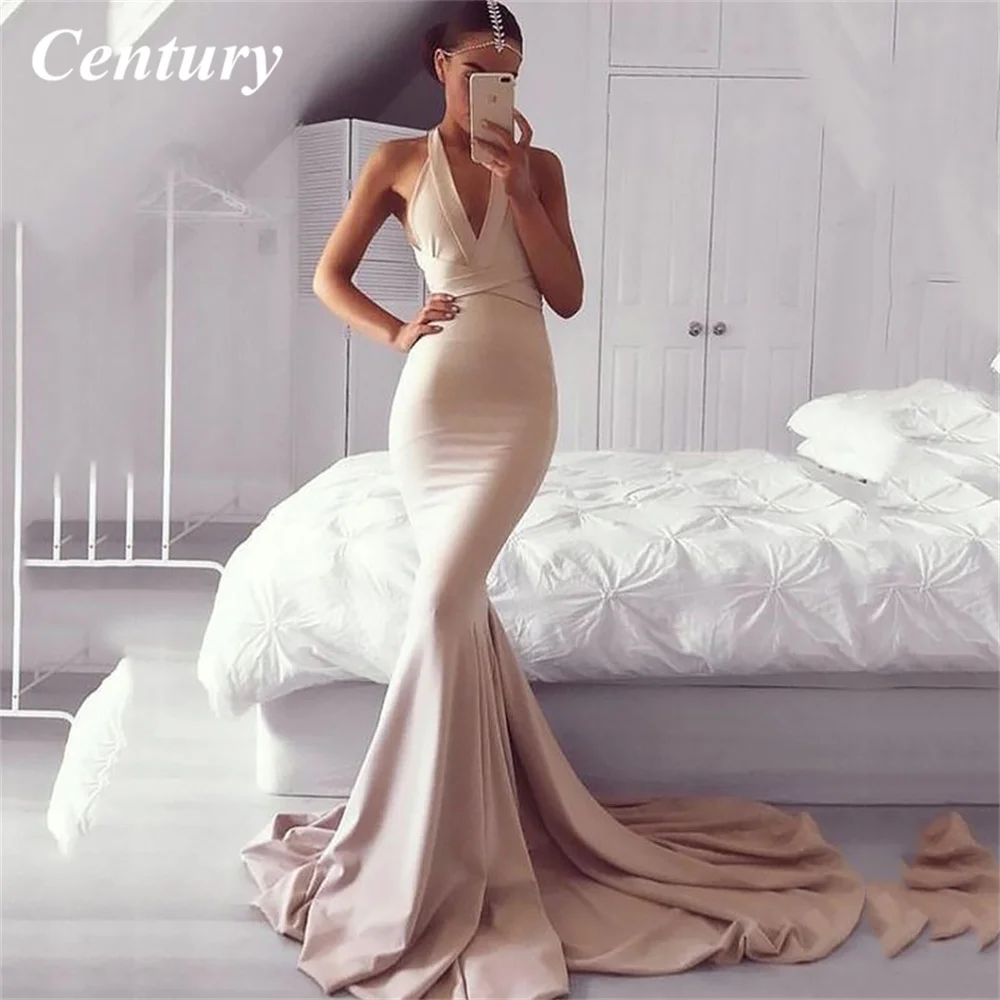 Century Mermaid V-neck Evening Dresses Brush Train Long Party Dresses Pearl Pink Prom Dresses Night Dresses Robes De Soirée
Century Mermaid V-neck Evening Dresses Brush Train Long Party Dresses Pearl Pink Prom Dresses Night Dresses Robes De Soirée