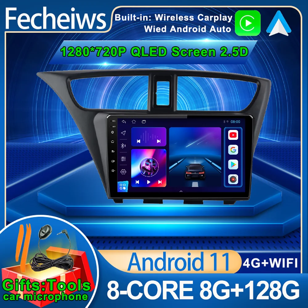 Автомагнитола 9 дюймов, Android 11, для Honda CIVIC 2012, 2013, 2014, 2015, 2016, 2017
Автомагнитола 9 дюймов, Android 11, для Honda CIVIC 2012, 2013, 2014, 2015, 2016, 2017