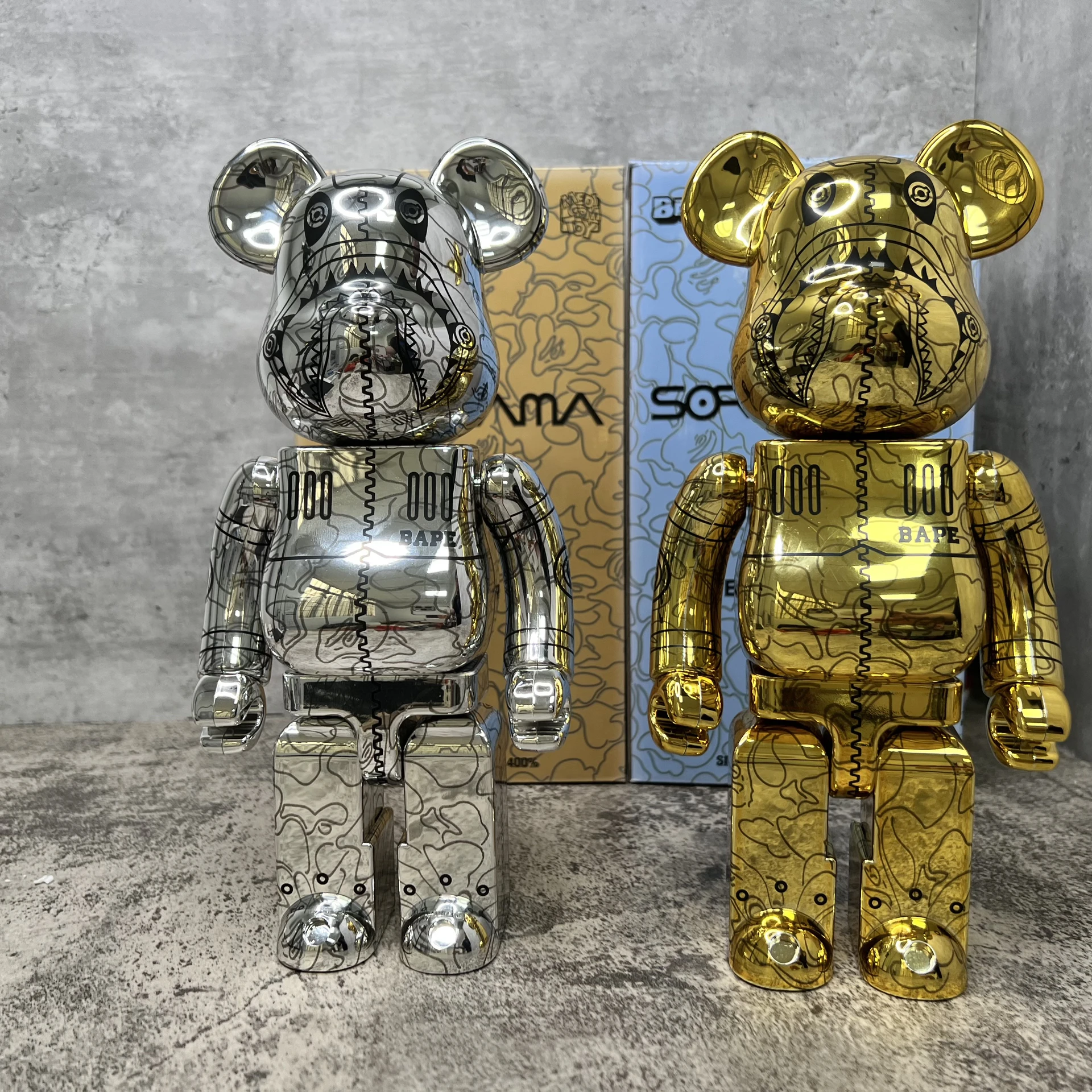 Новинка, Bearbrick, высота 400%, 28 см, фотоэлемент, гальванизированная Золотая Акула, Серебряная Акула, Серебряная Акула, рыба, строительный блок, м...
Новинка, Bearbrick, высота 400%, 28 см, фотоэлемент, гальванизированная Золотая Акула, Серебряная Акула, Серебряная Акула, рыба, строительный блок, м...