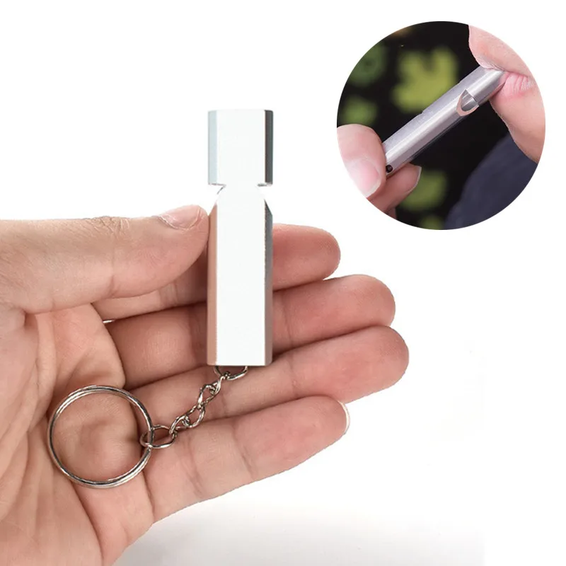 1PC High Frequency Dual-tube Outdoor Survival Whistle Alloy Portable Safety Whistle Hiking Camping Emergency Keychain Multi Tool
1PC High Frequency Dual-tube Outdoor Survival Whistle Alloy Portable Safety Whistle Hiking Camping Emergency Keychain Multi Tool