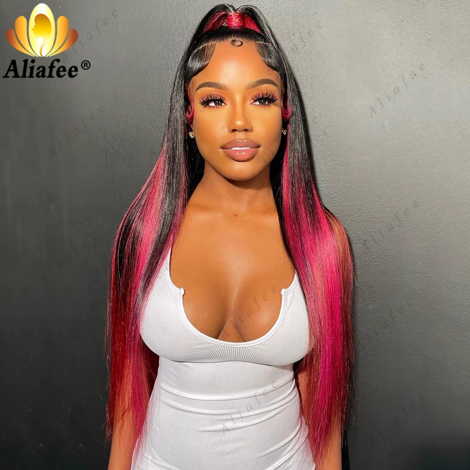 HD 13X6 Lace Frontal Wig Ombre Hot Pink Colored Straight Lace Front Wig PrePlucked 13X4 Lace Frontal Human Hair Wigs For Women
HD 13X6 Lace Frontal Wig Ombre Hot Pink Colored Straight Lace Front Wig PrePlucked 13X4 Lace Frontal Human Hair Wigs For Women