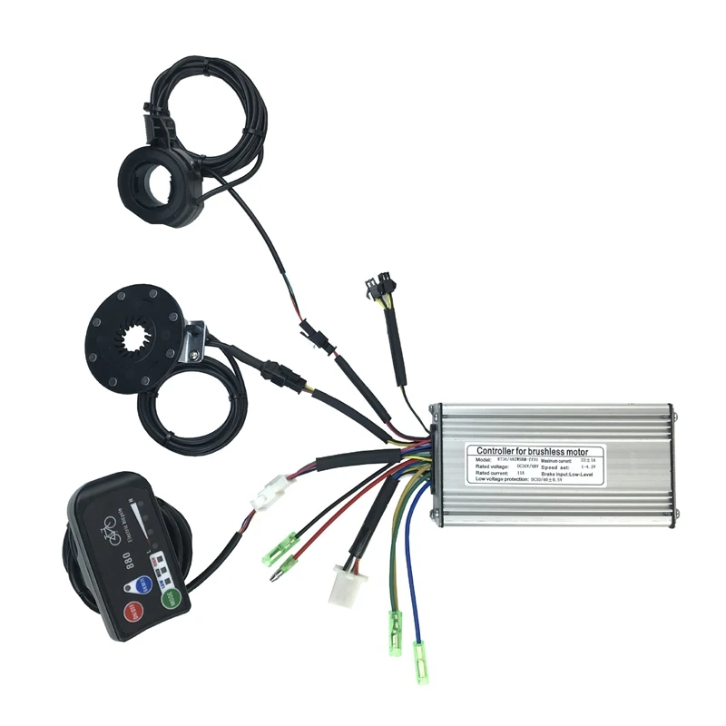36V/48V 500W 22A Electric Bicycle Sine Wave Controller With KT 880 Display&Thumb Throttle And Sensor Ebike Accessories
36V/48V 500W 22A Electric Bicycle Sine Wave Controller With KT 880 Display&Thumb Throttle And Sensor Ebike Accessories