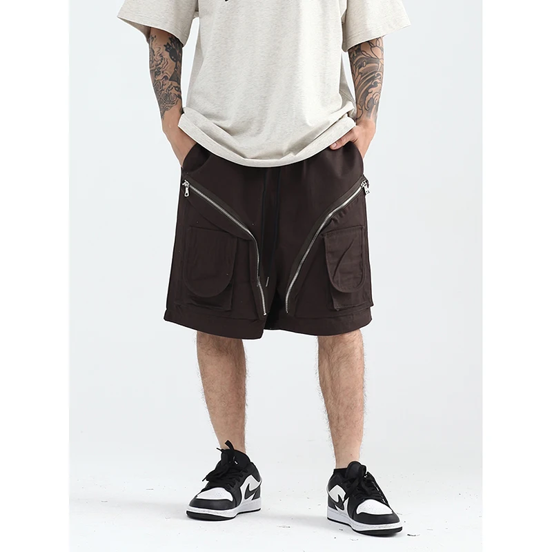 Multi-pocket Overalls Shorts Mens Urban Streetwear Functional Wind Zipper Women Multiple Pockets Solid Color Cargo Shorts Baggy
Multi-pocket Overalls Shorts Mens Urban Streetwear Functional Wind Zipper Women Multiple Pockets Solid Color Cargo Shorts Baggy
