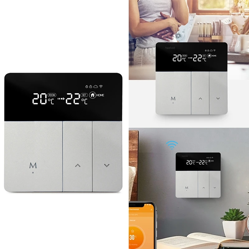 Wifi Thermostat Temperature Controller Smart Home Electric Heating Boiler Work For Google Home Alexa
Wifi Thermostat Temperature Controller Smart Home Electric Heating Boiler Work For Google Home Alexa