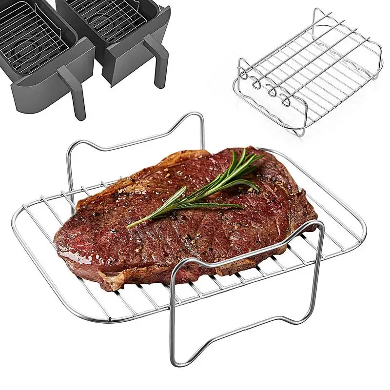 Air Fryer Shelf Steaming Rack With 2 Layer Round Steamer High Quality Stainless Steel Rack For Cooking Kitchen Accessories
Air Fryer Shelf Steaming Rack With 2 Layer Round Steamer High Quality Stainless Steel Rack For Cooking Kitchen Accessories
