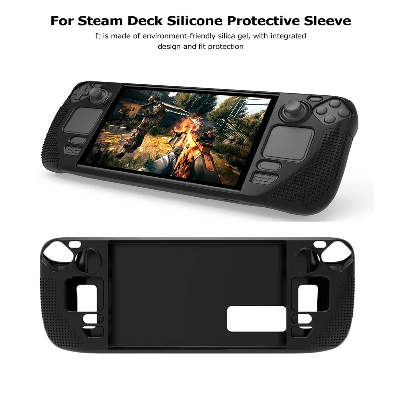 Silicone Protective Case Anti-fall Shock Proof Shell for Steam Deck Host Full Housing Skin Cover Game Console Protector Sleeve
Silicone Protective Case Anti-fall Shock Proof Shell for Steam Deck Host Full Housing Skin Cover Game Console Protector Sleeve