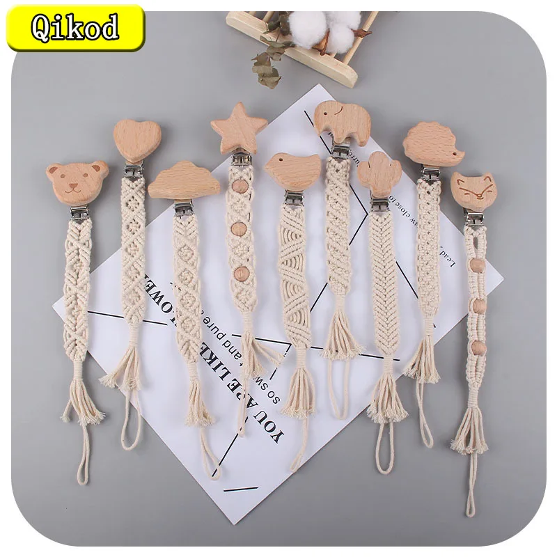 Baby Creative Beech Wood Animal Star Clouds Pacifier Anti-chain Toy Teether New Children's Cute Hand-woven Pacifier Rope Gifts
Baby Creative Beech Wood Animal Star Clouds Pacifier Anti-chain Toy Teether New Children's Cute Hand-woven Pacifier Rope Gifts
