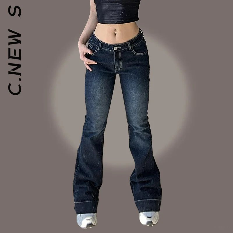 C.New S Flare Low Waist Trousers Jeans Women's Vintage Aesthetic Denim Pants Streetwear Casual Fashion Cyber Grunge Jeans
C.New S Flare Low Waist Trousers Jeans Women's Vintage Aesthetic Denim Pants Streetwear Casual Fashion Cyber Grunge Jeans