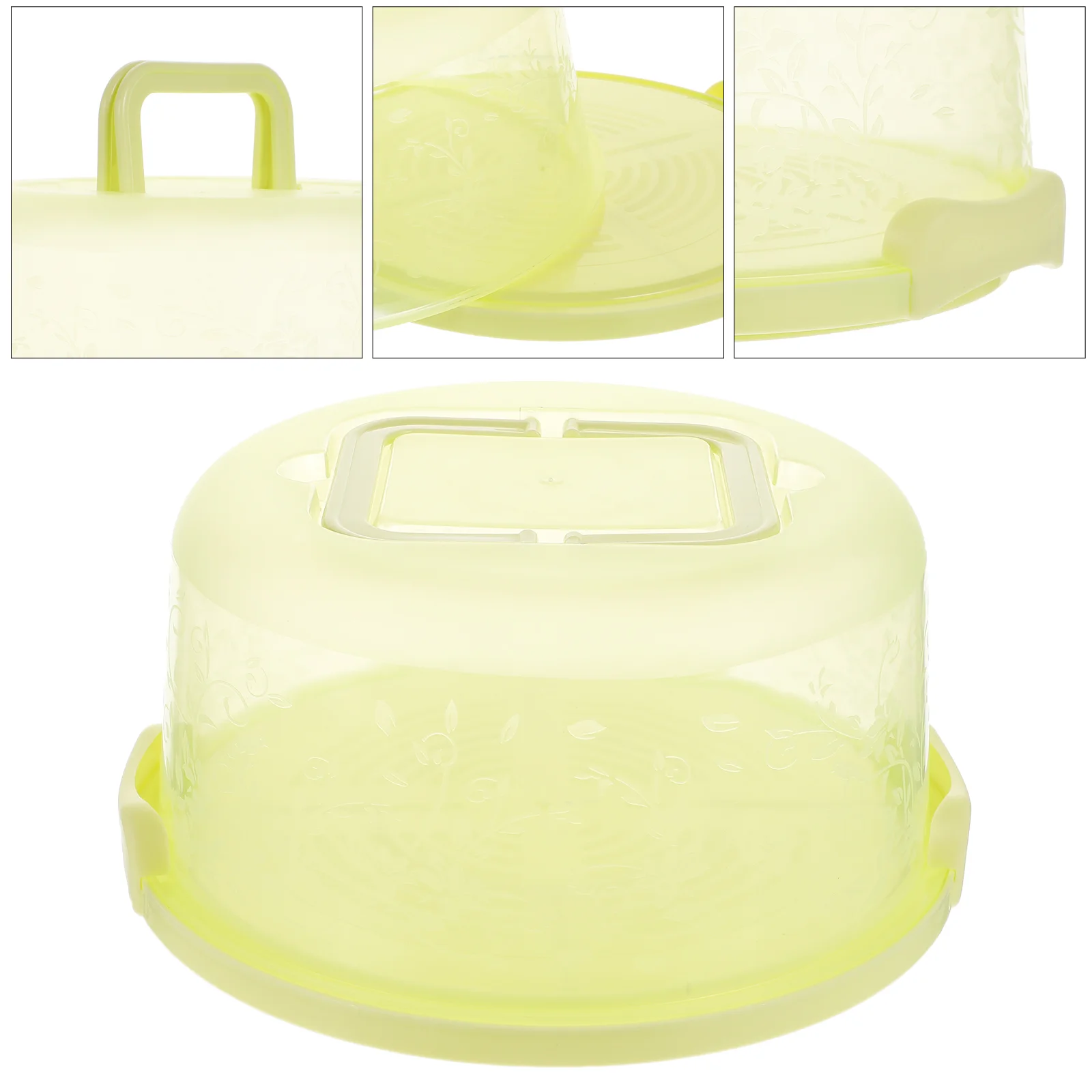 Portable Round Cake Carrier with Handle Pie Saver Cupcake Container Carriers with Dome Lid Green
Portable Round Cake Carrier with Handle Pie Saver Cupcake Container Carriers with Dome Lid Green