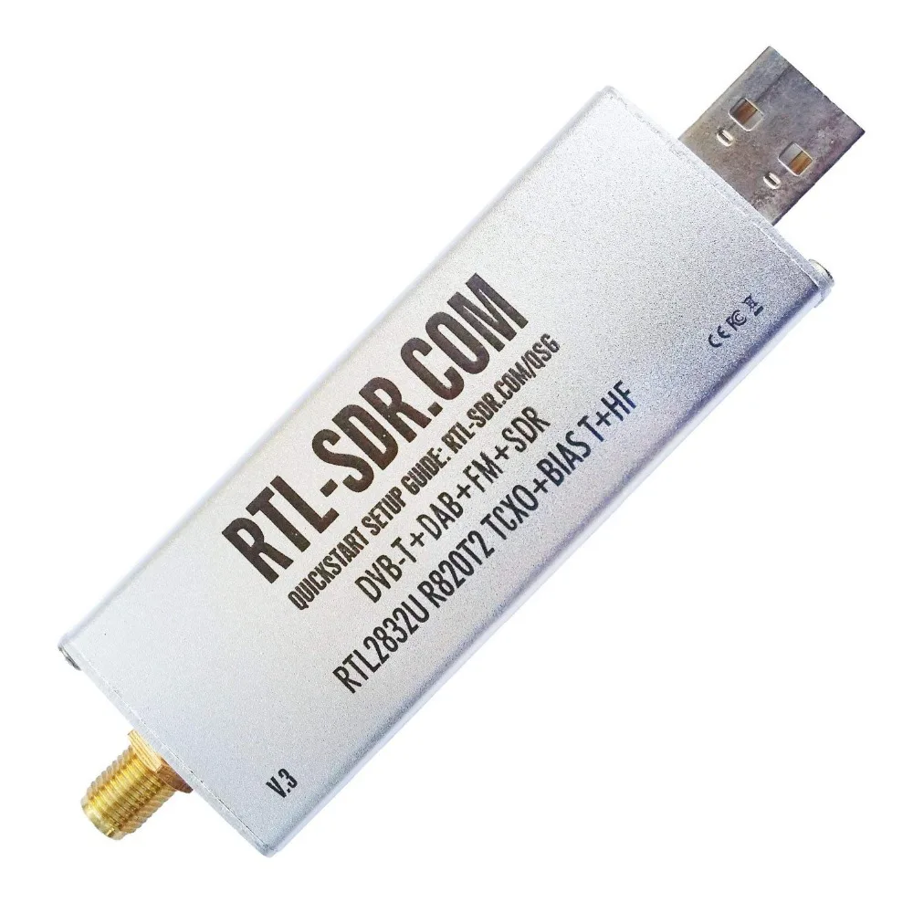 RTL-SDR Dongle Blog V3 RTL2832U R820T2 1PPM TCXO HF BiasT SMA Software Defined Radio Works With Windowfor OSX Linux Androids Pi
RTL-SDR Dongle Blog V3 RTL2832U R820T2 1PPM TCXO HF BiasT SMA Software Defined Radio Works With Windowfor OSX Linux Androids Pi