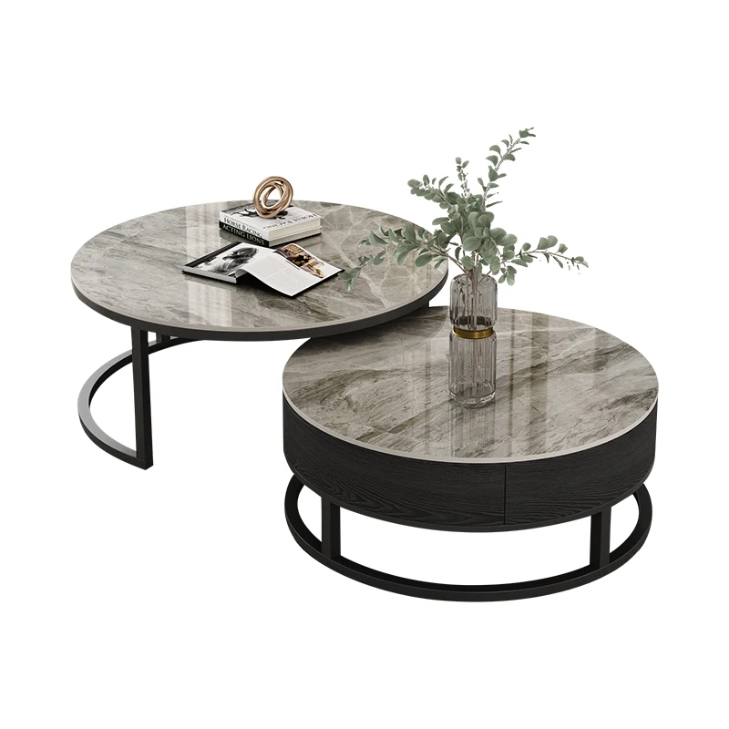New round Retractable Tea Table Coffee Table Living Room Home Small Apartment High Sense Stone Plate Light Luxury and Simplicity
New round Retractable Tea Table Coffee Table Living Room Home Small Apartment High Sense Stone Plate Light Luxury and Simplicity
