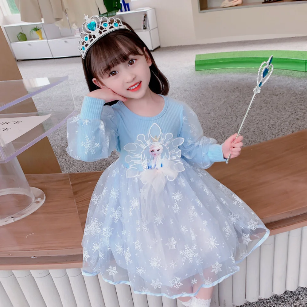 Girls' Long Sleeve Gauze Elsa Disney Birthday Princess Dress Spring Autumn Casual Children's Baby Fairy Dresses for 2-11 Years
Girls' Long Sleeve Gauze Elsa Disney Birthday Princess Dress Spring Autumn Casual Children's Baby Fairy Dresses for 2-11 Years