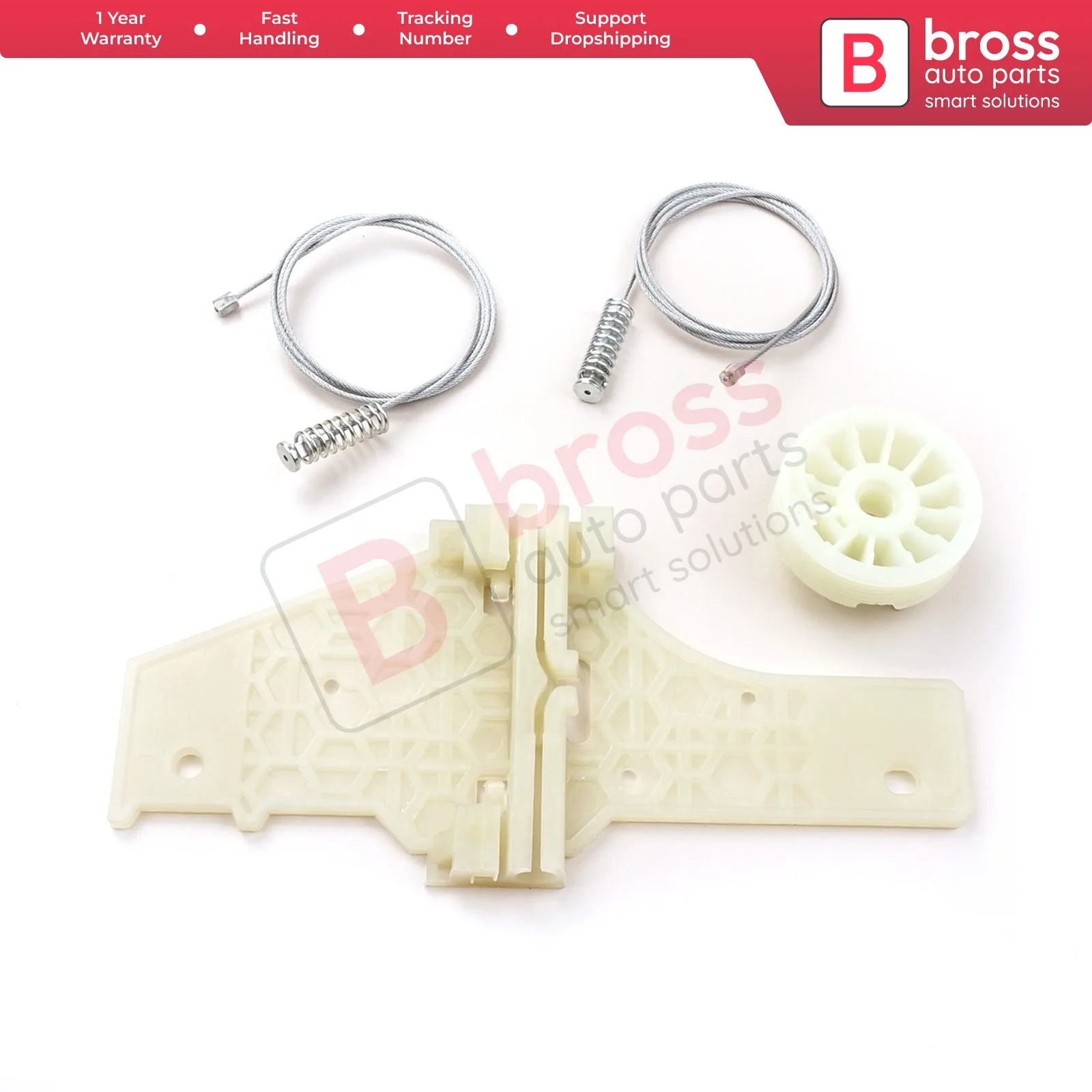 Bross Auto Parts BWR5340 Window Regulator Repair Set Rear Right Door 9224C9 for Peugeot 207 5-Door Made in Turkey
Bross Auto Parts BWR5340 Window Regulator Repair Set Rear Right Door 9224C9 for Peugeot 207 5-Door Made in Turkey
