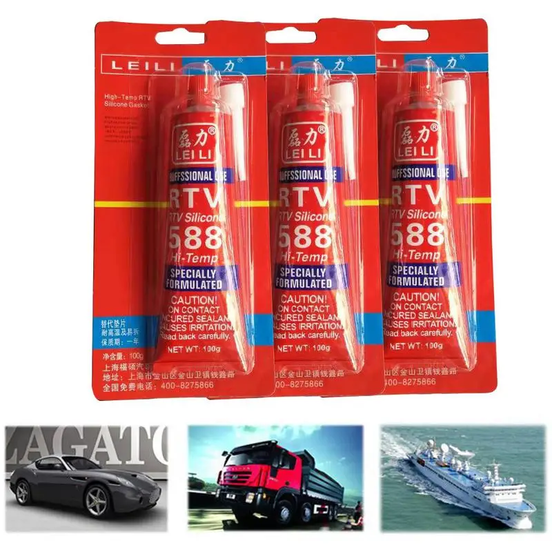 G Strong Adhesive Glue High Temperature Sealant RTV Red Fastening Glue For Car Motor Gap Seal Repair Tools Cleanup
G Strong Adhesive Glue High Temperature Sealant RTV Red Fastening Glue For Car Motor Gap Seal Repair Tools Cleanup