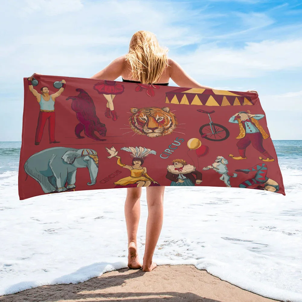 Circus Acrobat Elephant Tiger Large Bath Towel Camping Bathroom Accessories Microfiber Beach Towel Home Bath Towels for Adults
Circus Acrobat Elephant Tiger Large Bath Towel Camping Bathroom Accessories Microfiber Beach Towel Home Bath Towels for Adults
