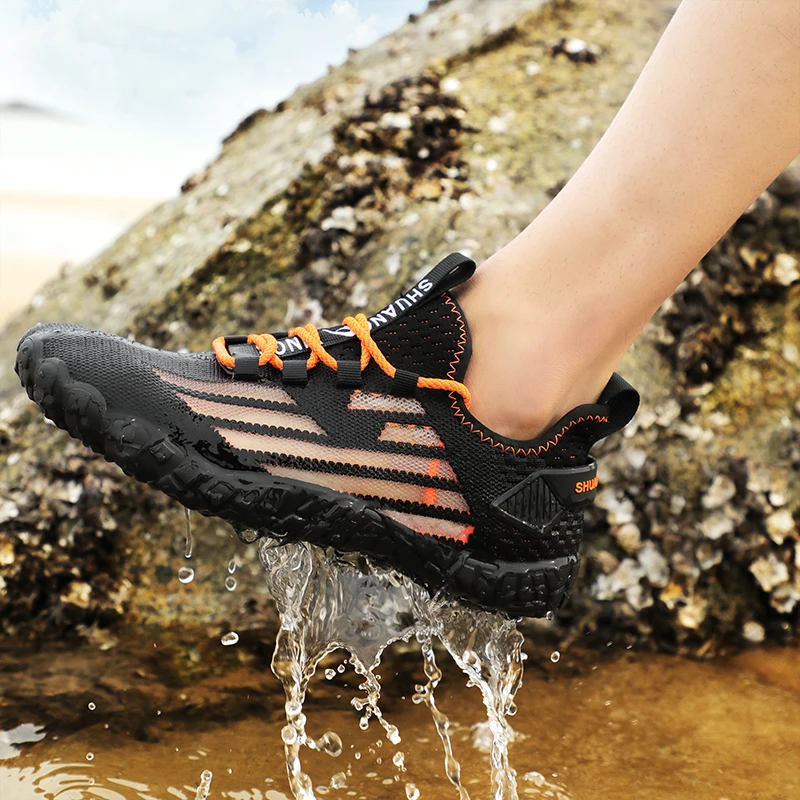 

Кроссовки мужские многофункциональные, быстросохнущие легкие дышащие, для водных видов спорта, пляжная обувь для серфинга, 2022