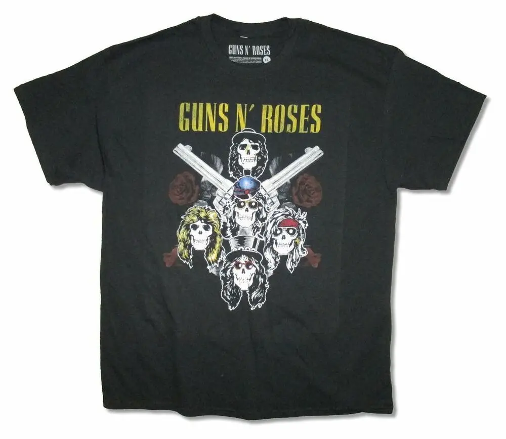 Guns N Roses Cross Guns Black T Shirt New Adult 
Guns N Roses Cross Guns Black T Shirt New Adult