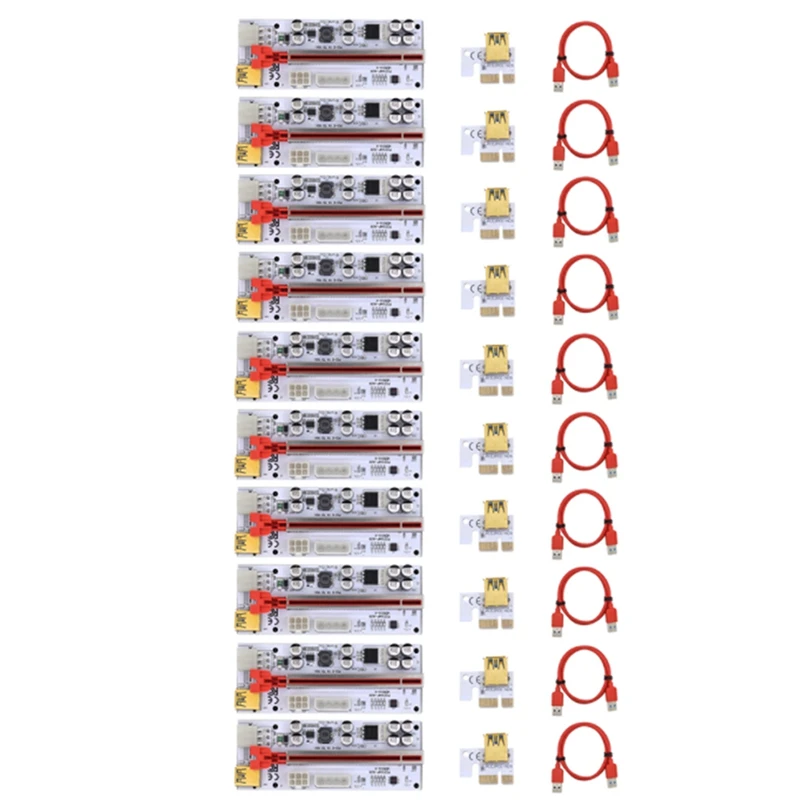 10PCS Riser 010 010X PCIE PCI Express X16 PCI E 1X 4X 8X 16X Riser for Video Card USB 3.0 Adapter for GPU Miner Mining
10PCS Riser 010 010X PCIE PCI Express X16 PCI E 1X 4X 8X 16X Riser for Video Card USB 3.0 Adapter for GPU Miner Mining