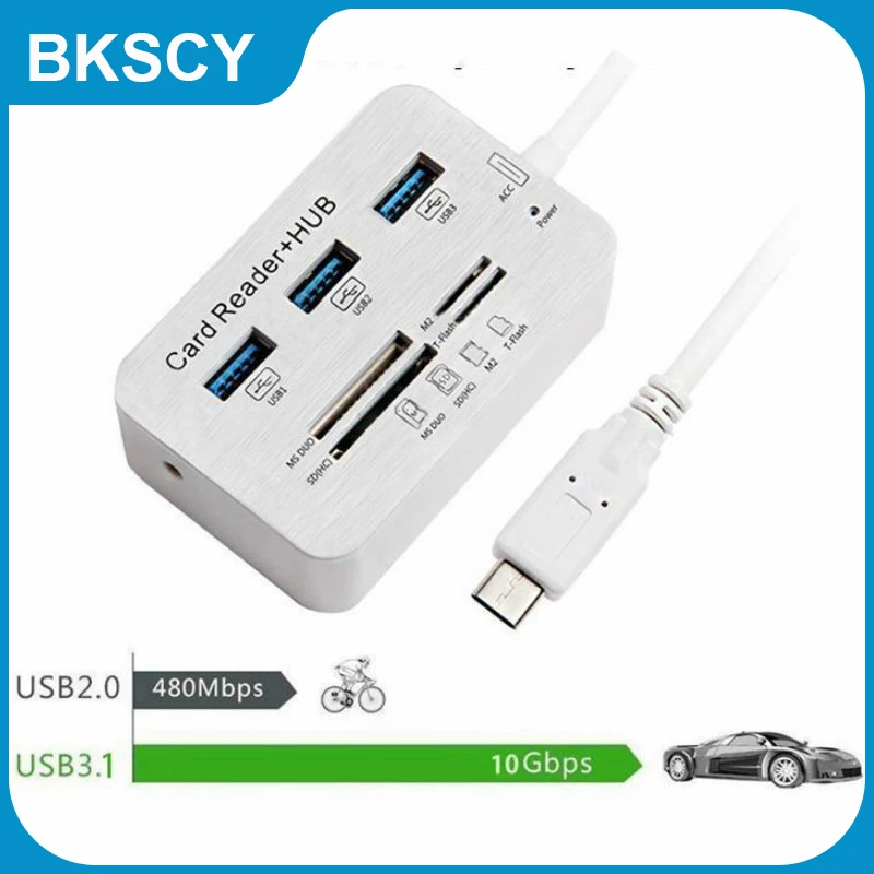 Bkscy Type C Hub USB 3.1 To Multi Usb Hub 3.0 for Macbook Laptop SD/TF/M2/MS Converter Adapter for Macbook pro type c hub
Bkscy Type C Hub USB 3.1 To Multi Usb Hub 3.0 for Macbook Laptop SD/TF/M2/MS Converter Adapter for Macbook pro type c hub