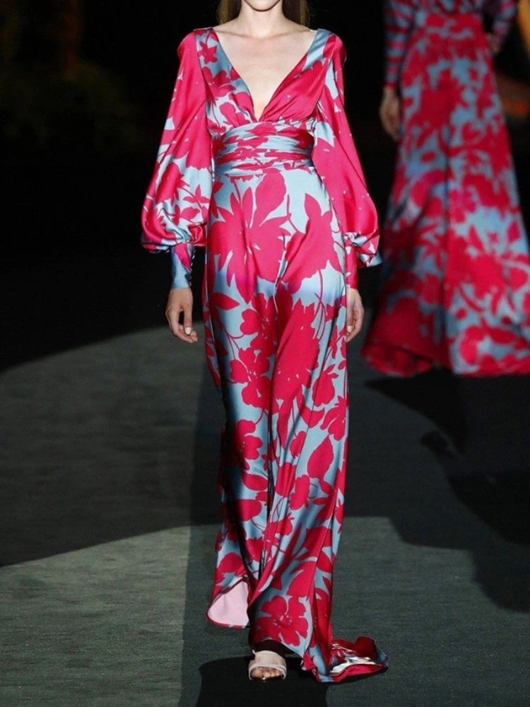 Summer New Dresses for Women V-neck Sexy Dress Fashionable Celebrity Swing Waist Long Sleeve Dresses Luxury Woman Party Dress
Summer New Dresses for Women V-neck Sexy Dress Fashionable Celebrity Swing Waist Long Sleeve Dresses Luxury Woman Party Dress