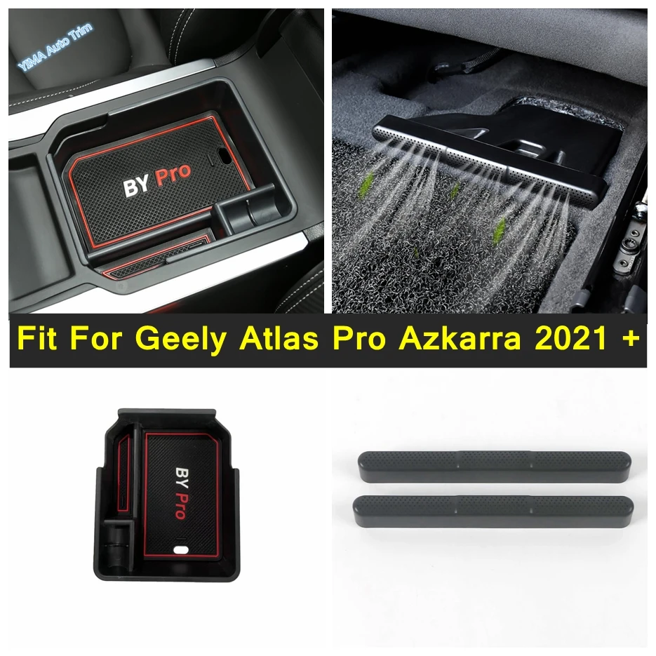 

Car Seat Outlet Air Vent Protect Cover Trim For Geely Atlas Pro Azkarra 2021 2022 Middle Console Armrest Organizer Storage Box