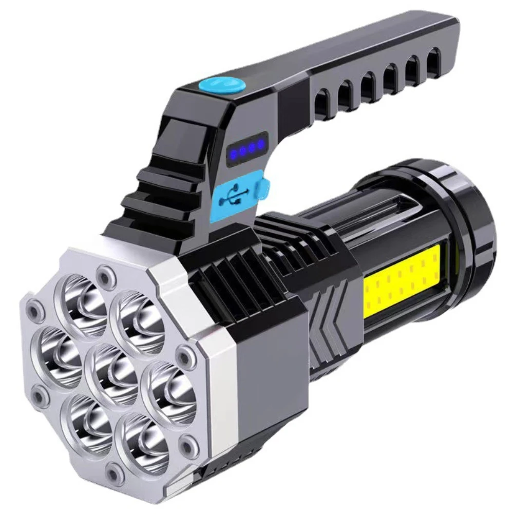 7 LED Flashlight COB Side Light USB Rechargeable Handheld 4 Modes Torch Work Light Outdoor Camping Fishing Light Lantern
7 LED Flashlight COB Side Light USB Rechargeable Handheld 4 Modes Torch Work Light Outdoor Camping Fishing Light Lantern