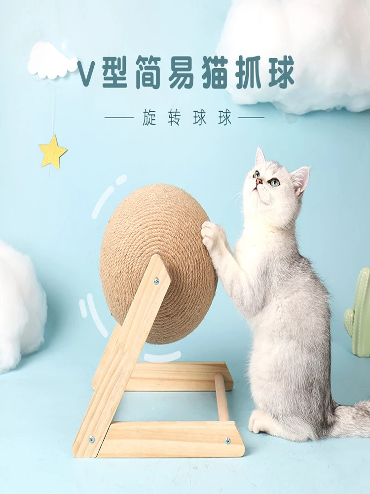 Cat Scratching Ball Toy Kitten Sisal Rope Ball Board Grinding Paws Toys Cats Scratcher Wear-resistant Pet Furniture supplies
Cat Scratching Ball Toy Kitten Sisal Rope Ball Board Grinding Paws Toys Cats Scratcher Wear-resistant Pet Furniture supplies