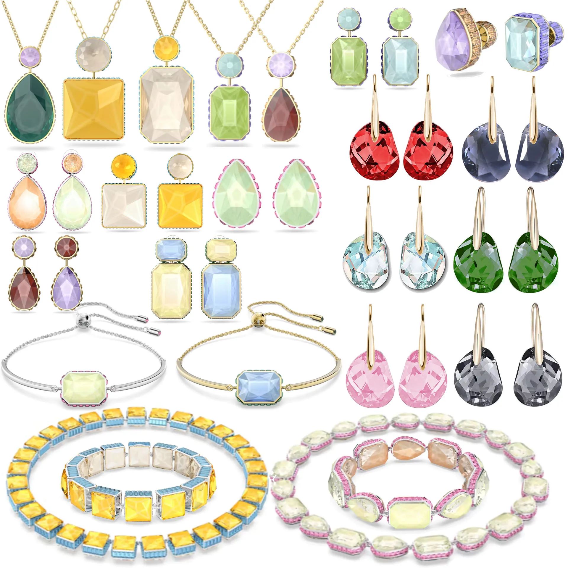 SWA 2022 New Orbita Series Earrings, Necklaces, Women's Jewelry Set, Fashionable And Charming Color Cut Crystal Bracelet
SWA 2022 New Orbita Series Earrings, Necklaces, Women's Jewelry Set, Fashionable And Charming Color Cut Crystal Bracelet