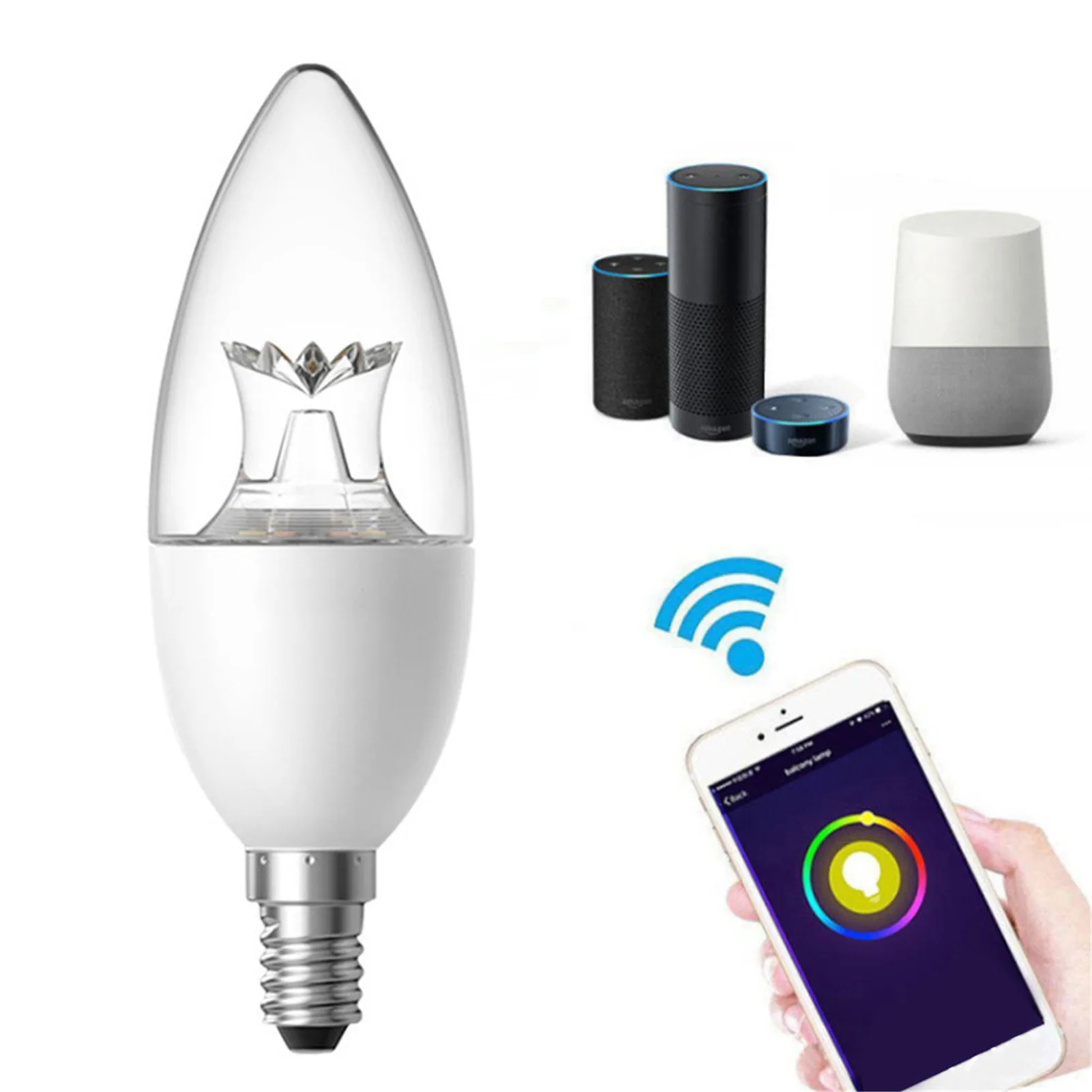 Smart Wifi Bulb RGB Light Bulbs Smart Light Bulb That Work with Phone Soft Colors LED Bulb for Home Decor Bedroom Stage
Smart Wifi Bulb RGB Light Bulbs Smart Light Bulb That Work with Phone Soft Colors LED Bulb for Home Decor Bedroom Stage
