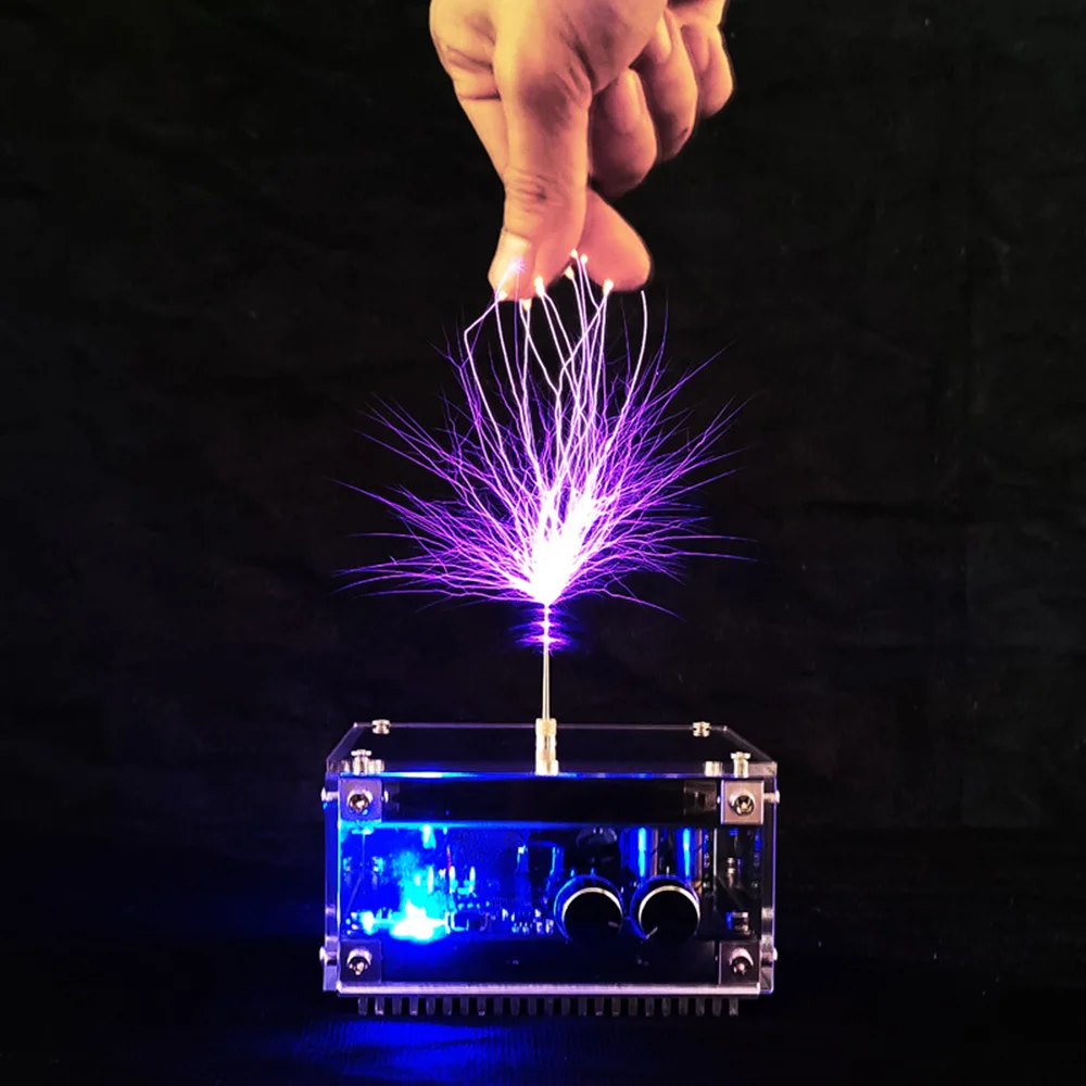For Tesla Coil Speaker Bluetooth Music Wireless Touchable Lightning Speaker AC110-240V 120W Voltage Pulse Electric Arc Generator
For Tesla Coil Speaker Bluetooth Music Wireless Touchable Lightning Speaker AC110-240V 120W Voltage Pulse Electric Arc Generator