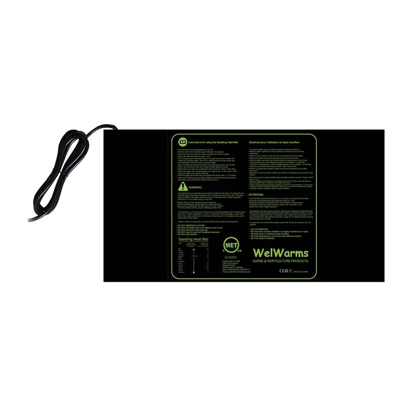 LBER Seedling Heating Mat Waterproof Plant Germination Propagation Starter Garden Supplies 20X10 Inch
LBER Seedling Heating Mat Waterproof Plant Germination Propagation Starter Garden Supplies 20X10 Inch